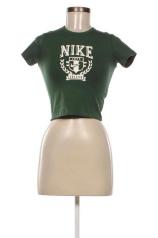 Γυναικείο t-shirt Nike, Μέγεθος S, Χρώμα Πράσινο, Τιμή 29,90 €