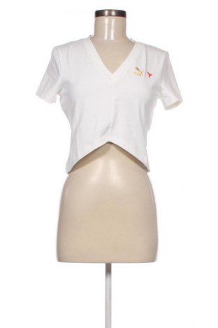 Γυναικείο t-shirt PUMA, Μέγεθος L, Χρώμα Λευκό, Τιμή 5,98 €