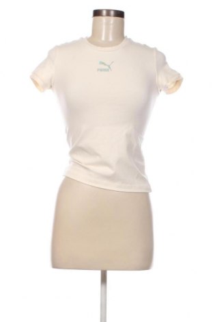 Damen T-Shirt PUMA, Größe XS, Farbe Ecru, Preis 23,32 €