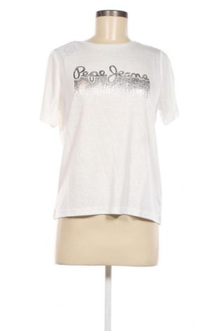Γυναικείο t-shirt Pepe Jeans, Μέγεθος S, Χρώμα Λευκό, Τιμή 26,31 €