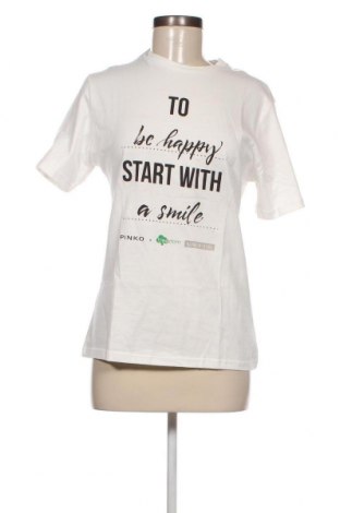 Γυναικείο t-shirt Pinko, Μέγεθος M, Χρώμα Λευκό, Τιμή 51,26 €