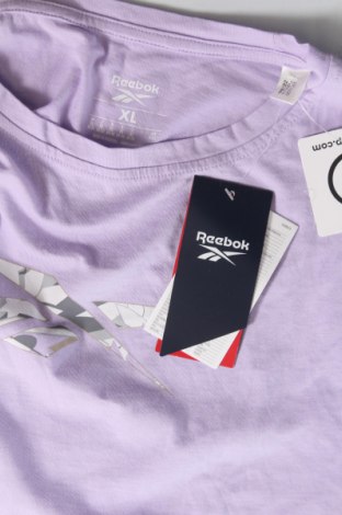 Γυναικείο t-shirt Reebok, Μέγεθος XL, Χρώμα Βιολετί, Τιμή 26,01 €