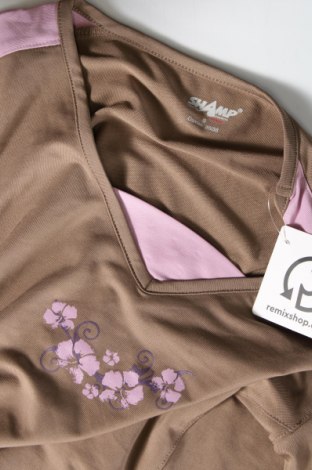 Γυναικείο t-shirt Shamp, Μέγεθος S, Χρώμα Καφέ, Τιμή 3,70 €