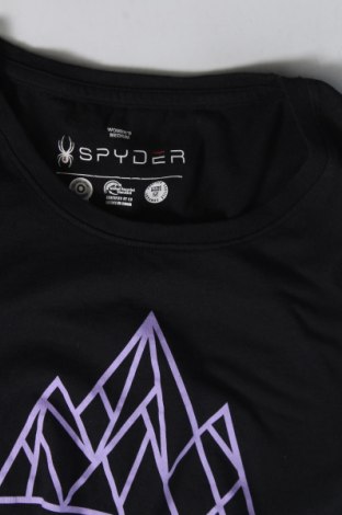 Γυναικείο t-shirt Spyder, Μέγεθος M, Χρώμα Μαύρο, Τιμή 12,23 €