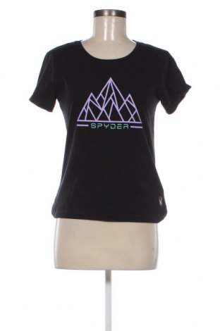 Γυναικείο t-shirt Spyder, Μέγεθος M, Χρώμα Μαύρο, Τιμή 7,34 €