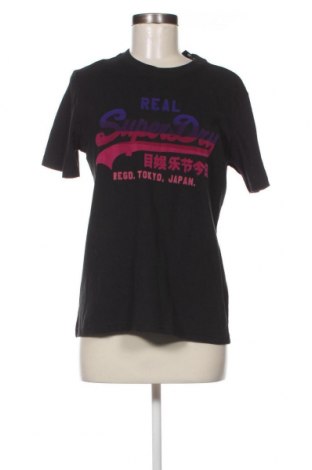 Γυναικείο t-shirt Superdry, Μέγεθος M, Χρώμα Μαύρο, Τιμή 15,33 €
