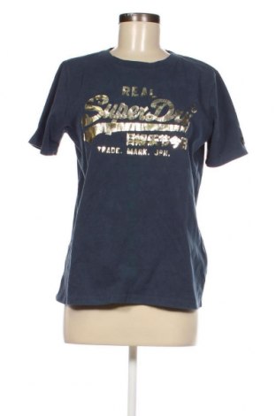 Damen T-Shirt Superdry, Größe M, Farbe Blau, Preis 18,04 €