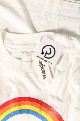 Γυναικείο t-shirt Wrangler, Μέγεθος XS, Χρώμα Λευκό, Τιμή 17,04 €