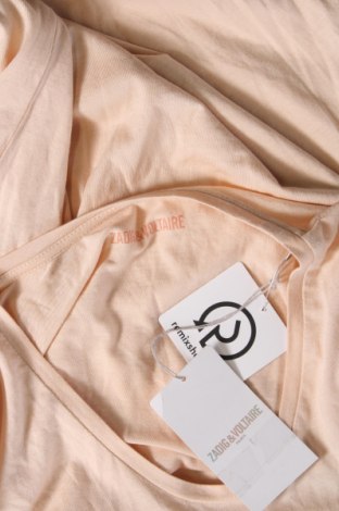 Γυναικείο t-shirt Zadig & Voltaire, Μέγεθος L, Χρώμα  Μπέζ, Τιμή 60,31 €