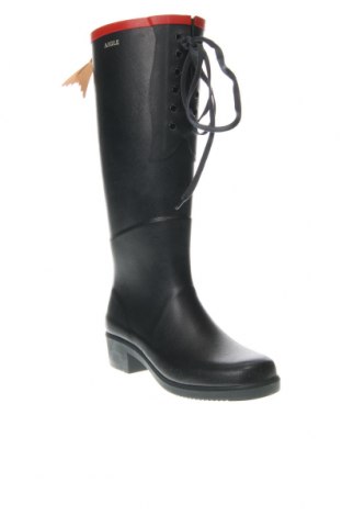 Γυναικείες μπότες Aigle, Μέγεθος 36, Χρώμα Μαύρο, Τιμή 29,37 €