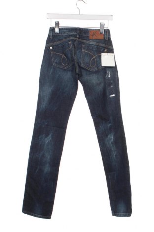 Дамски дънки Calvin Klein Jeans, Размер XS, Цвят Син, Цена 24,48 лв.