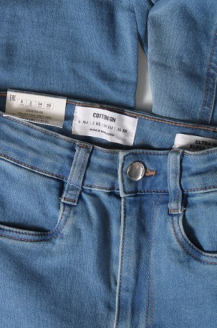Damskie jeansy Cotton On, Rozmiar XXS, Kolor Niebieski, Cena 62,53 zł