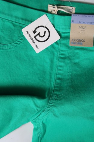 Дамски дънки Marks & Spencer, Размер XS, Цвят Зелен, Цена 16,74 лв.