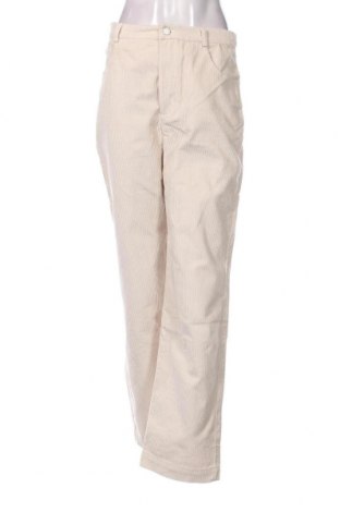 Pantaloni de velvet de femei A Lot Less x About You, Mărime M, Culoare Bej, Preț 72,04 Lei