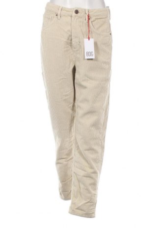 Pantaloni de velvet de femei BDG, Mărime M, Culoare Ecru, Preț 57,24 Lei