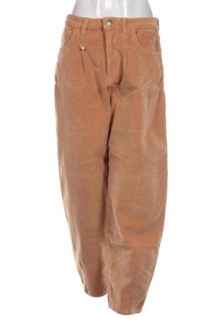 Pantaloni de velvet de femei Reign, Mărime L, Culoare Maro, Preț 28,62 Lei