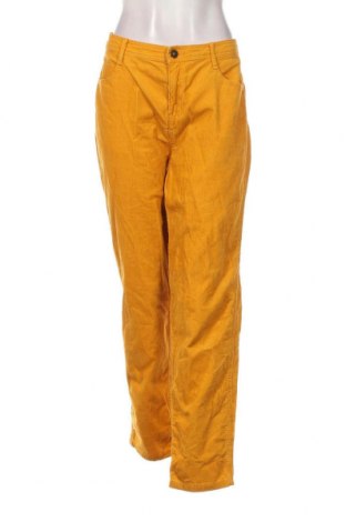 Pantaloni de velvet de femei Yessica, Mărime XL, Culoare Galben, Preț 42,93 Lei