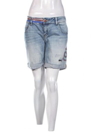 Pantaloni scurți de femei Desigual, Mărime XL, Culoare Albastru, Preț 82,00 Lei