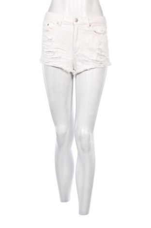 Дамски къс панталон H&M Divided, Размер M, Цвят Бял, Цена 11,40 лв.