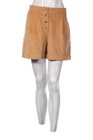 Γυναικείο κοντό παντελόνι Naf Naf, Μέγεθος L, Χρώμα  Μπέζ, Τιμή 7,42 €
