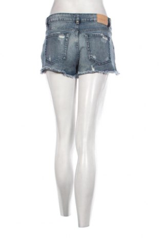 Pantaloni scurți de femei Zara, Mărime M, Culoare Albastru, Preț 49,34 Lei