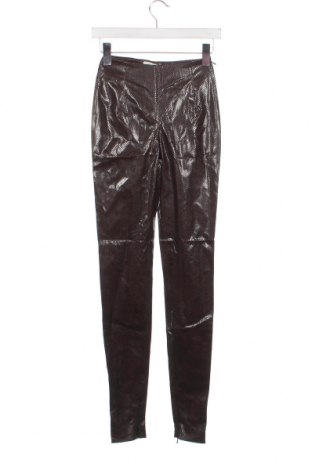 Pantaloni de piele pentru damă, Mărime S, Culoare Maro, Preț 16,88 Lei