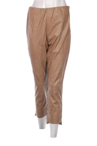 Γυναικείο παντελόνι δερμάτινο, Μέγεθος L, Χρώμα  Μπέζ, Τιμή 6,46 €