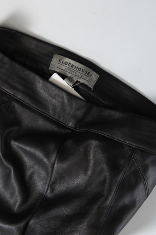 Γυναικείο παντελόνι δερμάτινο Clockhouse, Μέγεθος XS, Χρώμα Μαύρο, Τιμή 5,92 €