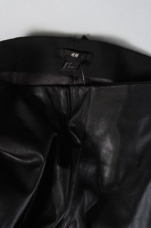 Pantaloni de piele pentru damă H&M, Mărime XS, Culoare Negru, Preț 19,08 Lei