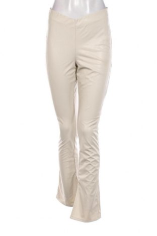 Γυναικείο παντελόνι δερμάτινο H&M Divided, Μέγεθος M, Χρώμα  Μπέζ, Τιμή 6,28 €