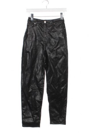 Γυναικείο παντελόνι δερμάτινο H&M Divided, Μέγεθος XS, Χρώμα Μαύρο, Τιμή 6,28 €