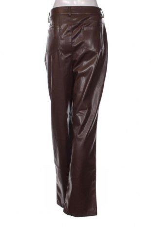 Γυναικείο παντελόνι δερμάτινο Misspap, Μέγεθος L, Χρώμα Καφέ, Τιμή 8,07 €