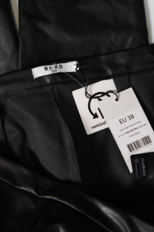 Дамски кожен панталон NA-KD, Размер M, Цвят Черен, Цена 8,70 лв.