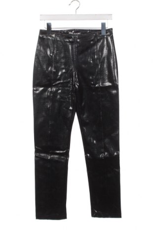 Дамски кожен панталон Pinko, Размер XS, Цвят Черен, Цена 145,26 лв.