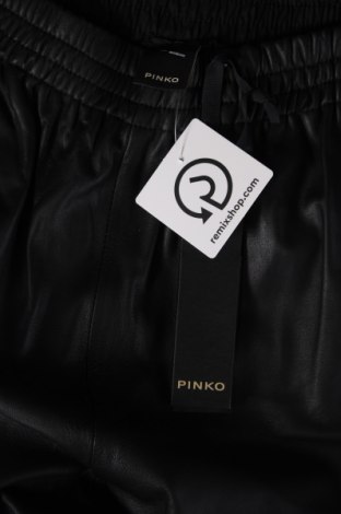 Γυναικείο παντελόνι δερμάτινο Pinko, Μέγεθος L, Χρώμα Μαύρο, Τιμή 168,12 €
