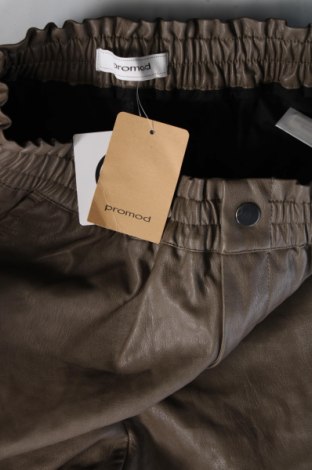 Дамски кожен панталон Promod, Размер S, Цвят Сив, Цена 8,70 лв.