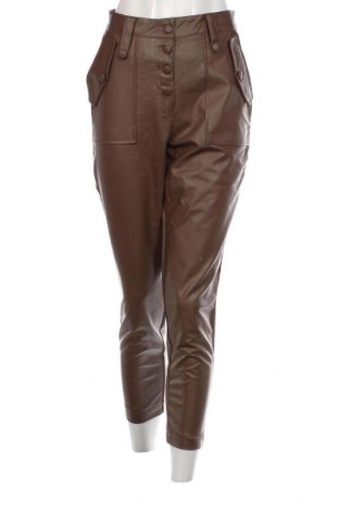 Дамски кожен панталон Trendyol, Размер S, Цвят Кафяв, Цена 33,87 лв.