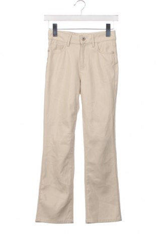 Pantaloni de piele pentru damă Zara, Mărime XXS, Culoare Ecru, Preț 38,27 Lei