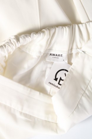 Γυναικείο παντελόνι Aware by Vero Moda, Μέγεθος S, Χρώμα Λευκό, Τιμή 7,42 €