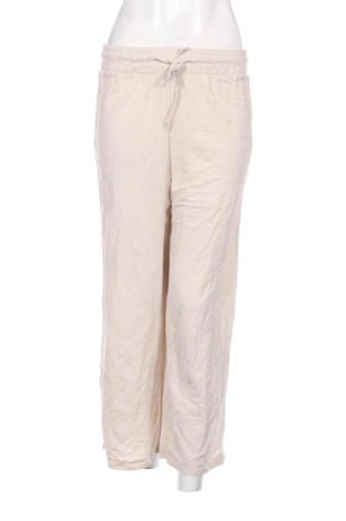 Дамски панталон Bershka, Размер S, Цвят Бежов, Цена 7,83 лв.