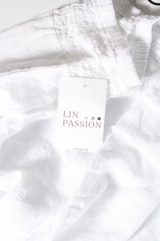 Дамски панталон Lin Passion, Размер L, Цвят Бял, Цена 146,00 лв.