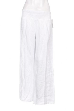 Дамски панталон Lin Passion, Размер L, Цвят Бял, Цена 80,30 лв.