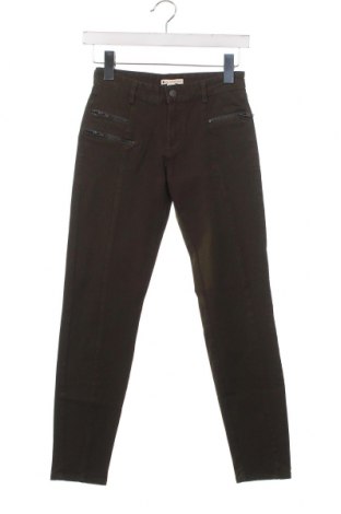 Дамски панталон Mango, Размер XS, Цвят Зелен, Цена 7,04 лв.