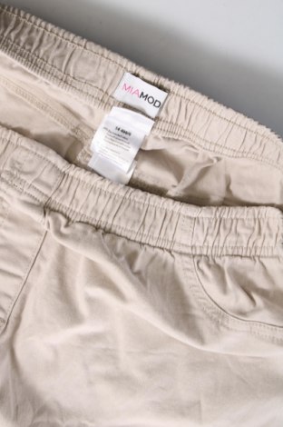 Γυναικείο παντελόνι Mia Moda, Μέγεθος XXL, Χρώμα  Μπέζ, Τιμή 9,87 €