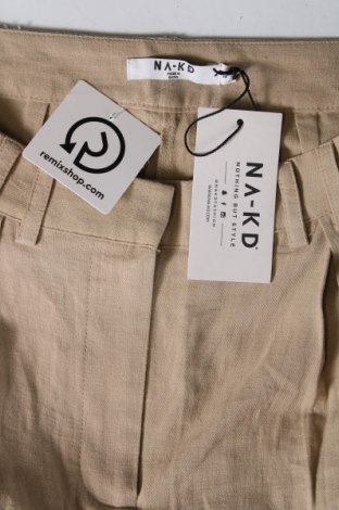 Γυναικείο παντελόνι NA-KD, Μέγεθος M, Χρώμα  Μπέζ, Τιμή 44,85 €