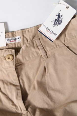 Дамски панталон U.S. Polo Assn., Размер S, Цвят Бежов, Цена 51,10 лв.