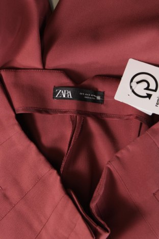 Дамски панталон Zara, Размер S, Цвят Червен, Цена 20,00 лв.