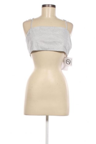Γυναικείο αμάνικο μπλουζάκι, Μέγεθος XL, Χρώμα Ασημί, Τιμή 2,86 €