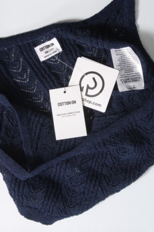 Γυναικείο αμάνικο μπλουζάκι Cotton On, Μέγεθος XS, Χρώμα Μπλέ, Τιμή 7,03 €