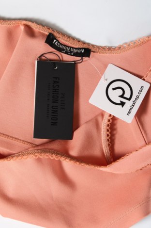 Γυναικείο αμάνικο μπλουζάκι Fashion Union, Μέγεθος M, Χρώμα Πορτοκαλί, Τιμή 5,83 €